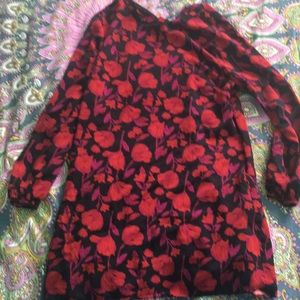 Floral printed mini dress